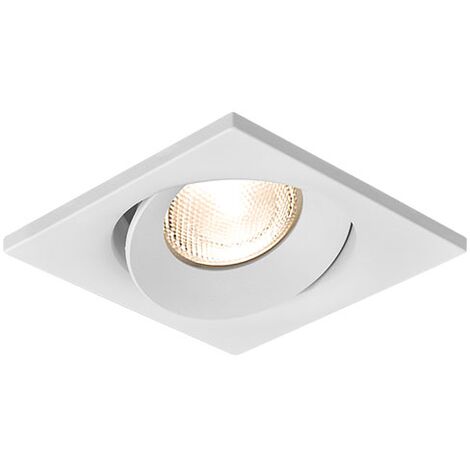 Fixation spot BRAYTRON Tetra-E3, carré, blanc, orientable, longueur et largeur 90mm, aluminium (1/5)