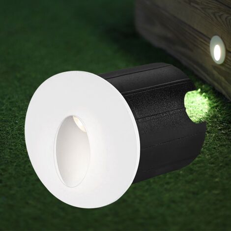Mini spot LED mural BRAYTRON Vector A, rond, blanc, 2W, 3000K, IP65