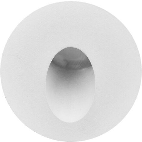 Mini spot LED mural BRAYTRON Vector A, rond, blanc, 2W, 3000K, IP65