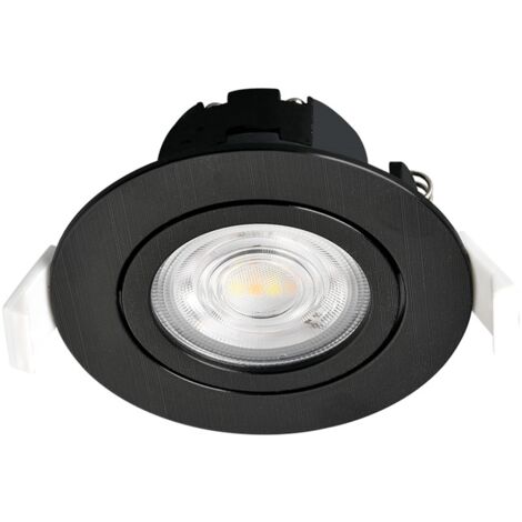 Pack de 10 Downlights LED Focos Empotrables Circulares 5W IP44 – CCT Seleccionable 3000K/4000K/6000K – Corte 75-80 mm – Blanco