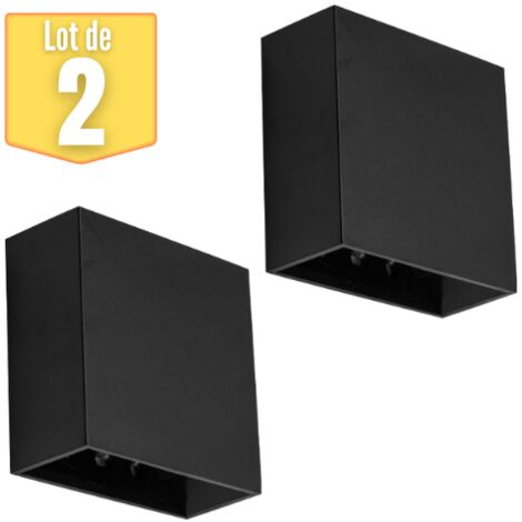 Lot de 2 appliques LED BRAYTRON VEKTA-A, noir, 4W, 230lm (1/5)