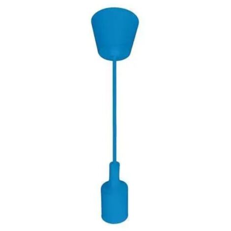 Suspension câble bleu (1m) E27 IP20 max 60W (1/2)