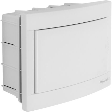 Panasonic – Coffret électrique nu 8 modules – Indice de protection IP40 – Pose en saillie – Résistance flamme jusqu'à 650°C – Dimensions 175x230x99.5mm (1/2)