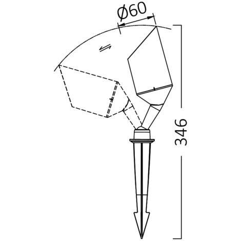 Ensemble De 6 Spots De Sol Extérieurs Modernes Noirs 35 Mm Orientables IP65 - Delux - Foto 5