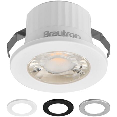 Mini spot LED rond 3 couleurs 3W 3000K IP54