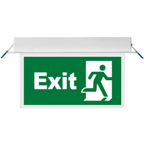 Panneau LED encastré EXIT 3W IP20 Blanc (1/5)