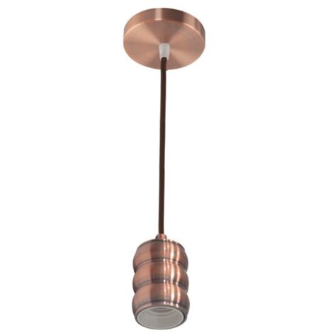 Suspension câble (1m) Gauss cuivre E27 IP20 max 60W (1/3)
