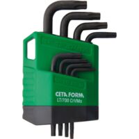 Jeu de 8 clés Torx, CETAFORM, L bras court