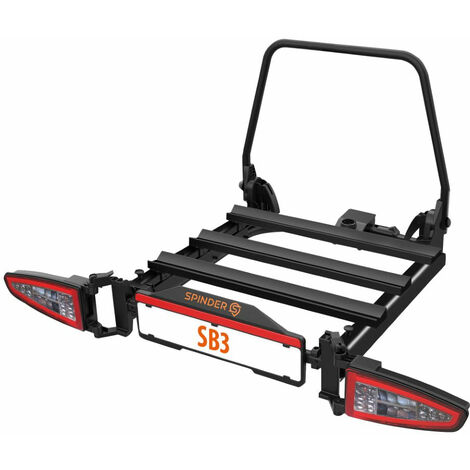 Porte-vélo coulissant pour 3 vélos – Charge maximale 60 kg – Fixation sur boule d'attelage – Accès au coffre facilité
