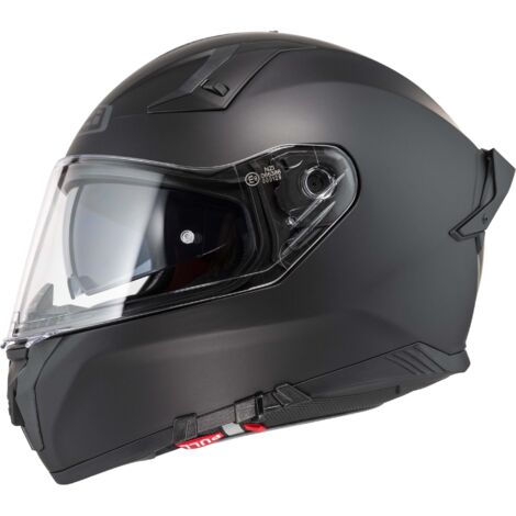 Nzi - Casque Moto Intégral - Modèle Go Rider Stream Duo Noir Mat Avec Pare-soleil XXL