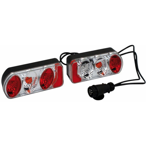 Kit complet de feux arrière pour porte-vélos – Installation rapide avec câble 13 pôles – Compatible modèles anciens Eufab