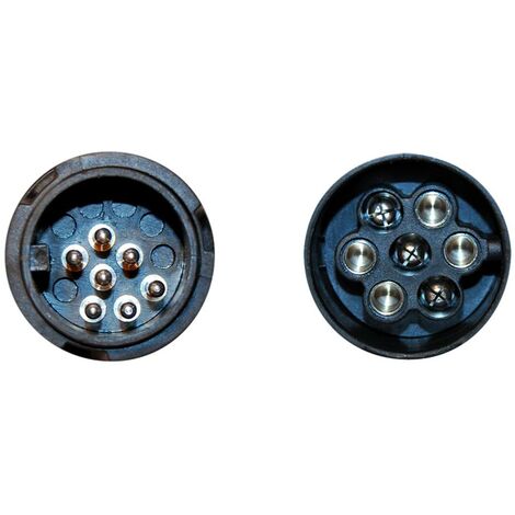 Adaptateur De Remorque 13 Broches Vers 7 Broches - Court, Rotatif En Plastique, Pour Connecter Votre Remorque Facilement