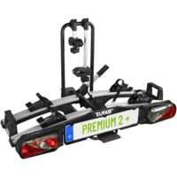 Eufab – Porte-vélos pliable 2 vélos – Charge maximale 60 kg – Déport spécial grands hayons – Fixation rapide sur attelage