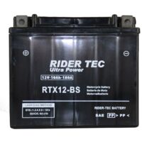 Batterie moto AGM 12V 12Ah 180A – Sans entretien – Dimensions 151 x 87 x 130 mm – Garantie 6 mois – Rider Tec