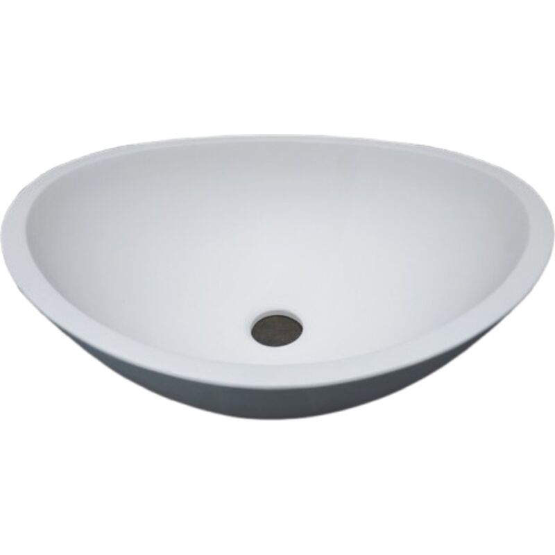 TWA29 Aufsatzwaschbecken Aus Mineralguss - Weiß Matt, Modern & Hygienisch