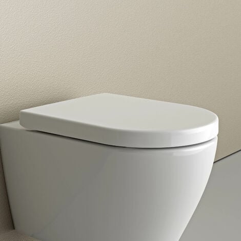 WC-Sitz Bernstein U1002 Softclose Ersatzdeckel Weiß glänzend