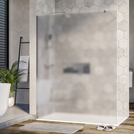 Duschabtrennung Bernstein Walk-In EX101 Nano Echtglas 10mm Milchglas 150cm