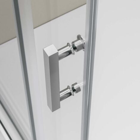 Duschkabine Bernstein EX806 Nano Echtglas Schiebetür 90x120x195cm Tür links