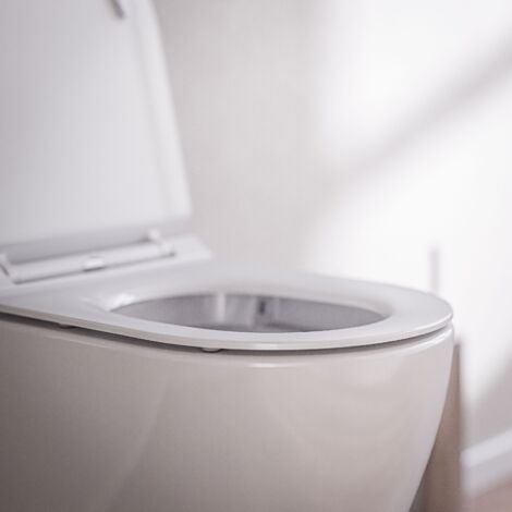 Spülrandloses Wand-Hänge-WC Bernstein B-8030R Weiß glänzend Nano-Beschichtung Softclose-Sitz Superflach