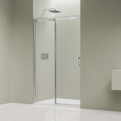 Dusche für Nische Bernstein DX806A FLEX Nano ESG-Sicherheitsglas 130cm