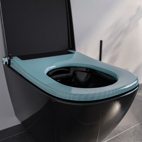 BERNSTEIN PRO+ 1104 WC Multifunzione Con Doccia E Asciugacapelli + Elemento A Parete G3004A E Placca Vetro Bianco