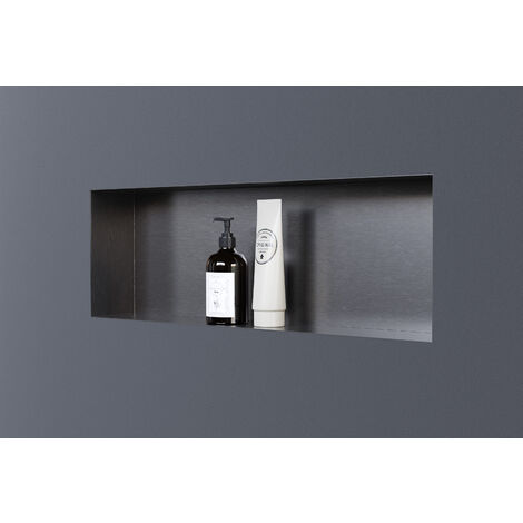 Wandnische Bernstein NT206010X Edelstahl randlos 20x60x10cm Gunmetal