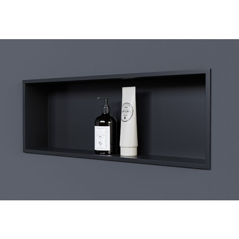 Wandnische Bernstein NT206010X Edelstahl 20x60x10cm Schwarz
