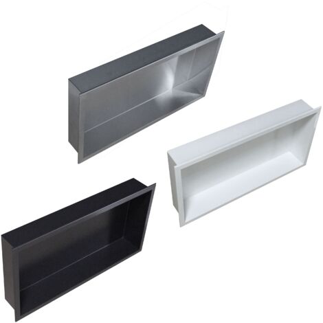 Wandnische Bernstein Edelstahl BS603010 60x30x10cm Schwarz