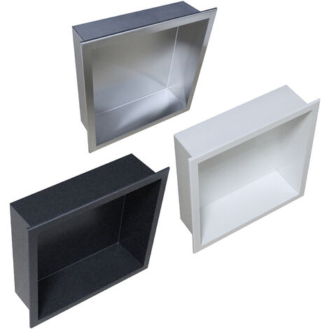 Wandnische Bernstein Edelstahl BS303010 30x30x10cm Weiß