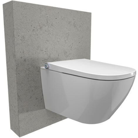 Bernstein Dusch-WC Basic 1104 Komplettanlage Gesäß- und Ladydusche SoftClose Nachtlicht spülrandlos 180° Vortex