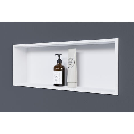 Wandnische Bernstein NT206010X Edelstahl 20x60x10cm Weiß