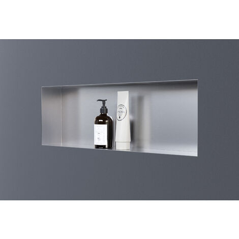 Wandnische Bernstein NT206010X Edelstahl randlos 20x60x10cm Edelstahl gebürstet