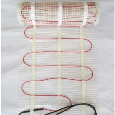 Elektrische Vloerverwarming 480 Watt 3,0 M² Inclusief Slimme Thermostaat Mat Wit