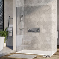 Duschabtrennung Bernstein Walk-In EX101 Nano Echtglas 10mm Klarglas 150cm