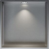 BERNSTEIN Wandnische Aus Edelstahl Mit 2x LED-Spot – 30x60x10 Cm, Für Bad & Wohnraum