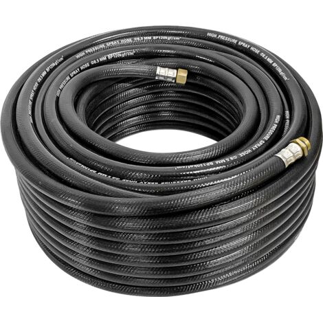 Bricoferr Manguera negra para pulverizador de 8,5 mm - 30 metros
