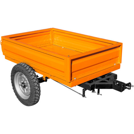 Bricoferr Remolque para mini tractor - capacidad máxima 300 kg.