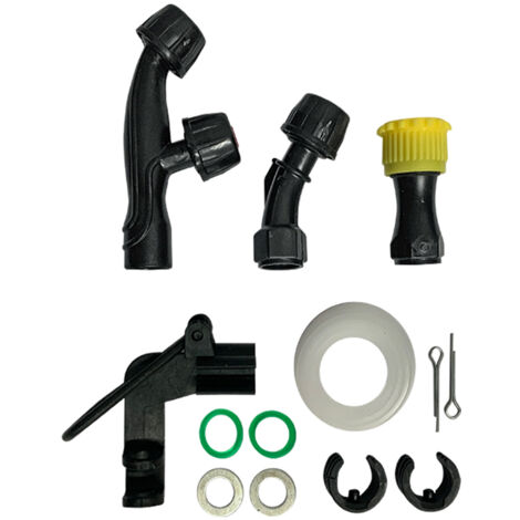 Bricoferr Kit de reparación para pulverizador - puntas, gomas, sellos y conexiones