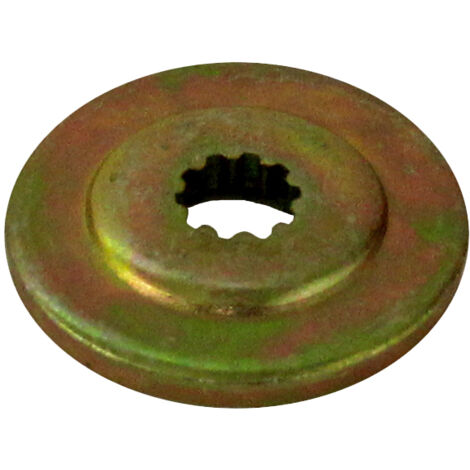 Bricoferr Accesorio de Cabezal de desbrozadora para fijación de Disco - 28 mm 9 Estrías