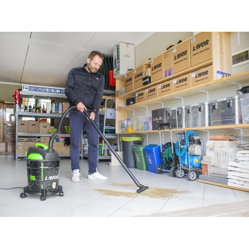 Lavor Bidone Aspiratutto Rudy 1200S Potenza Max 1200 Watt per Fai da Te e  Pulizie Efficaci