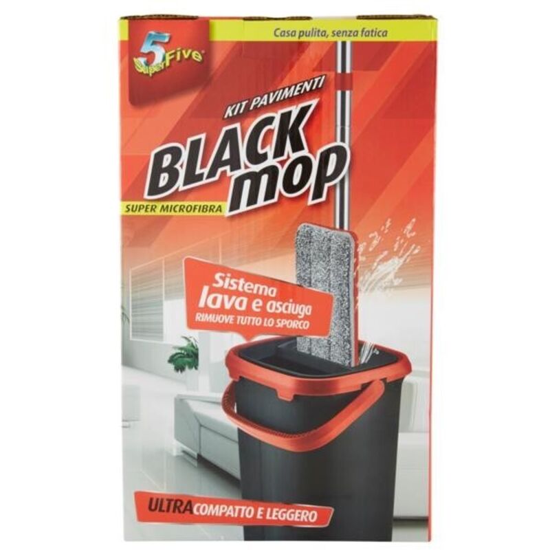 Kit 5 Mop Americani In Cotone 450g + 2 Pinze Industriali – Per Grandi Superfici, Hotel E Ristoranti
