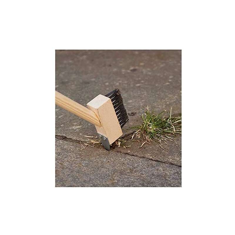 SPAZZOLA IN FILO DI ACCIAIO, 3 FILE, CON RASCHIETTO, MANICO IN PLASTICA - Foto 7