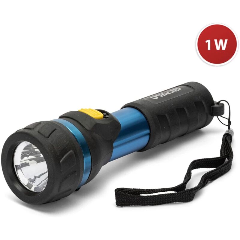 Torcia led in alluminio 1W Neroled Lucequadra CFG