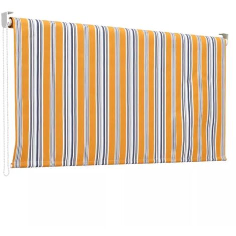 Tenda Sole 150x250 H Caduta Riga Gialla Rullo Alluminio Attacco Soffitto Balcone