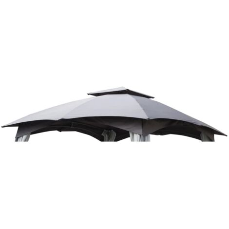 TETTO COPERTURA RICAMBIO GAZEBO 3x4,5 mt richiudibile impermeabile BIANCO/VERDE EUR 52,00