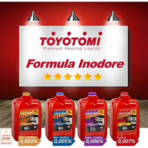 6 taniche da 20 litri di combustibile liquido toyotomi prime