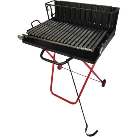 barbecue a legna pieghevole arnold con griglia 47x50 cm