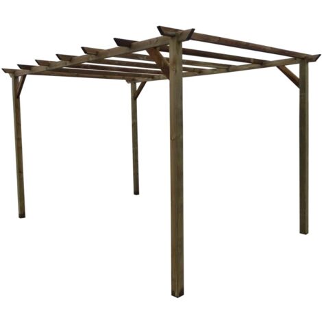 pergola da esterno libera in legno di pino 300x400x250 cm