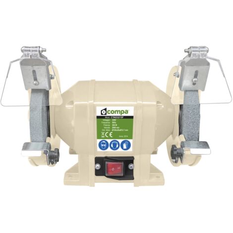CTAD3215F – Mola doppia da banco 250 W – Per legno duro e metallo – Taglio netto senza schegge – Motore Brushless – Compa (1/5)
