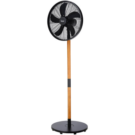 Ventilatore a Piantana Ø40 cm 3 Velocità Stelo in Legno Bimar VPM410